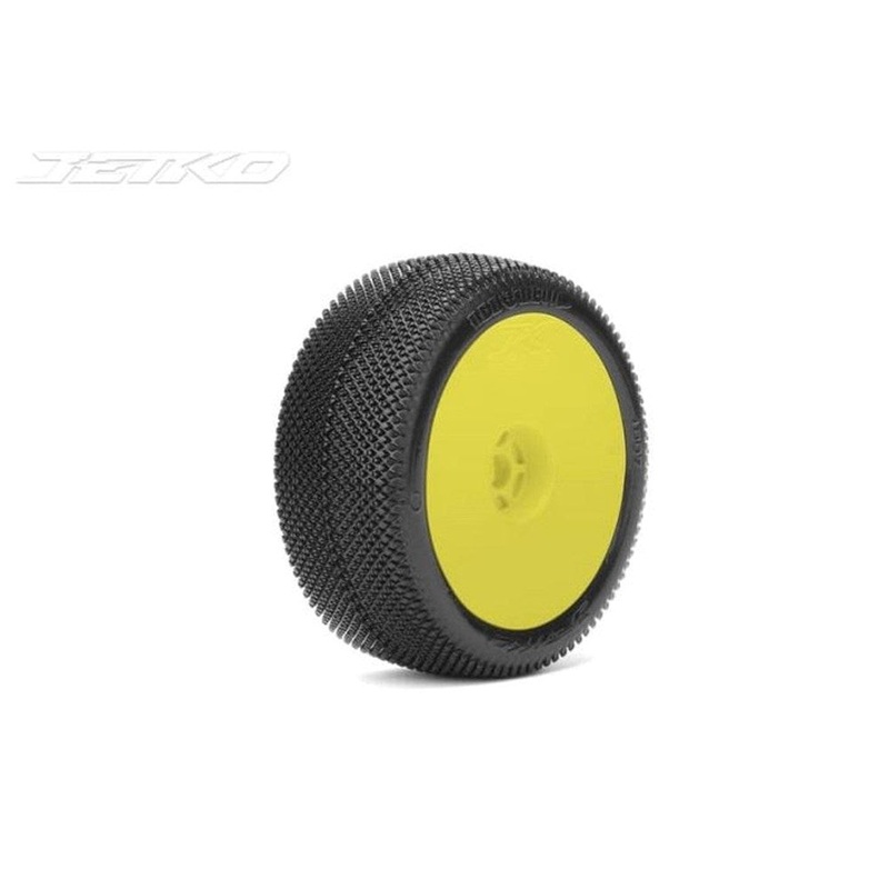 Jetko JKO1007DYSSG RED DEVIL: 1/8Buggy/Dish/Yellow Rim/Super Soft/Glued