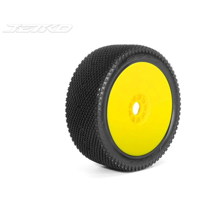 Jetko JKO1008DYUSG J-ZERO: 1/8Buggy/Dish/Yellow Rim/Ultra Soft/Glued