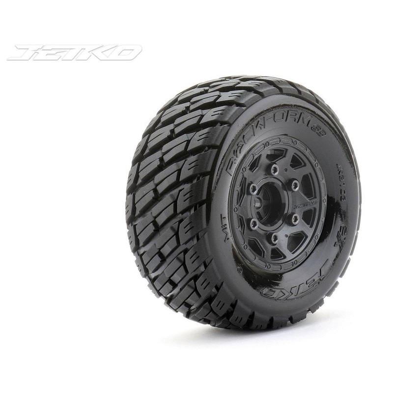 Jetko JKO1803CBMSGB 1/8 MT 3.8 EX-ROCKFORM/Claw Rim/Black/Medium Soft/Glued/Blted