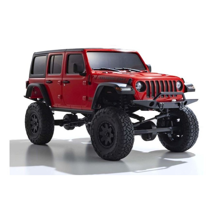 Kyosho 32521R-B MINI-Z 4 Series Readyset Jeep WRANGLER UNLIMITED Rubicon Firecracker Red