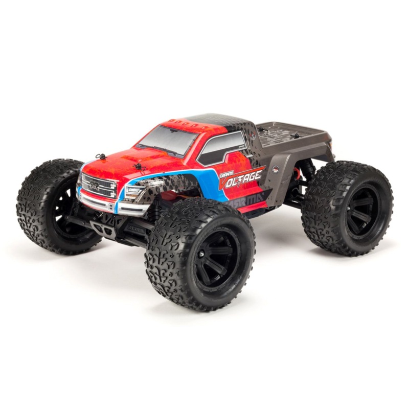 ARRMA ARA102727IT3 Granite Voltage 2WD Mega 1/10 MT RTR Red/Black Includes Metal Gear Savox Servo NiMh Battery & Charger