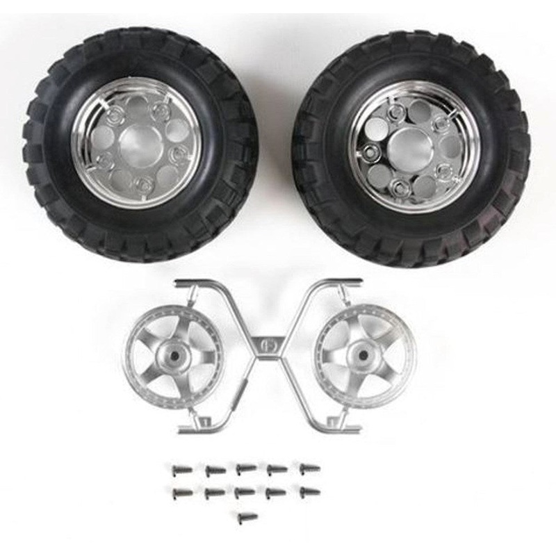 Tamiya 54554 RB TYRES & 2P 5 SPOKE CC-01