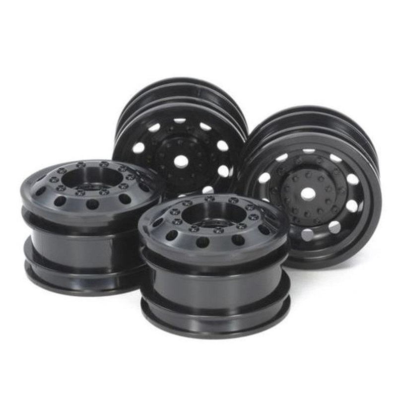 Tamiya 54741 OR RACE TRUCK WHEEL FRONT & REAR BLACK (4)