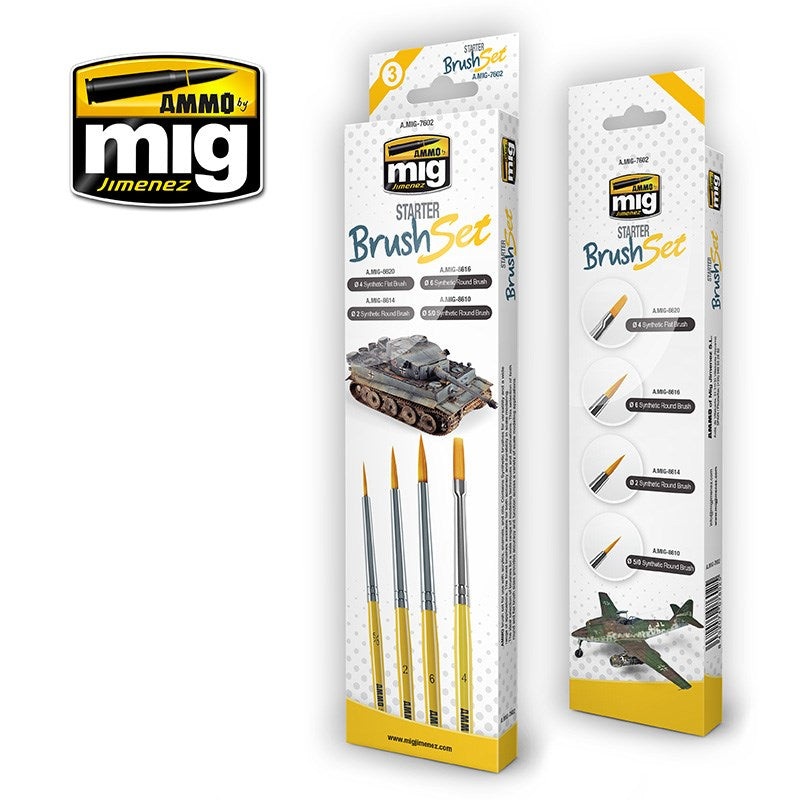 AMMO by Mig Jimenez A.MIG-7602 STARTER BRUSH SET