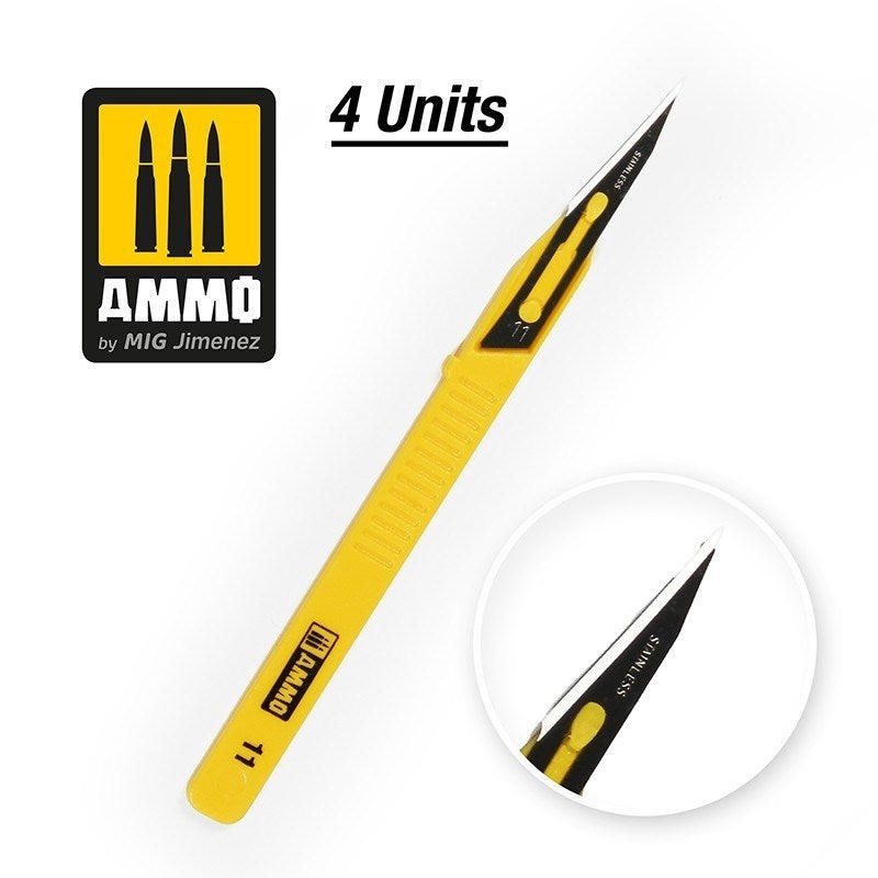 AMMO by Mig Jimenez A.MIG-8688 Mini Blade Straight 4 pcs
