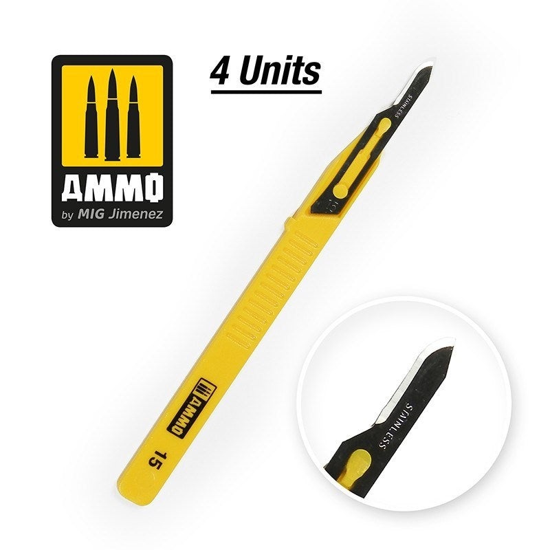 AMMO by Mig Jimenez A.MIG-8689 Mini Blade Curved 4 pcs