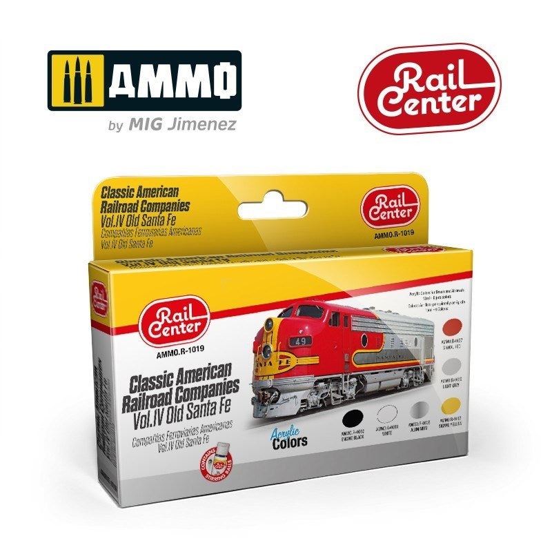 AMMO by Mig Jimenez AMMO.R-1019 Classic American Railroad Companies. Vol.IV Old Santa Fe