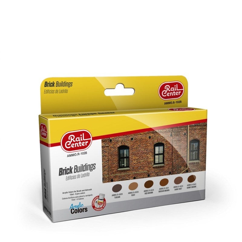 AMMO by Mig Jimenez AMMO.R-1028 Rail Center Brick Buildings