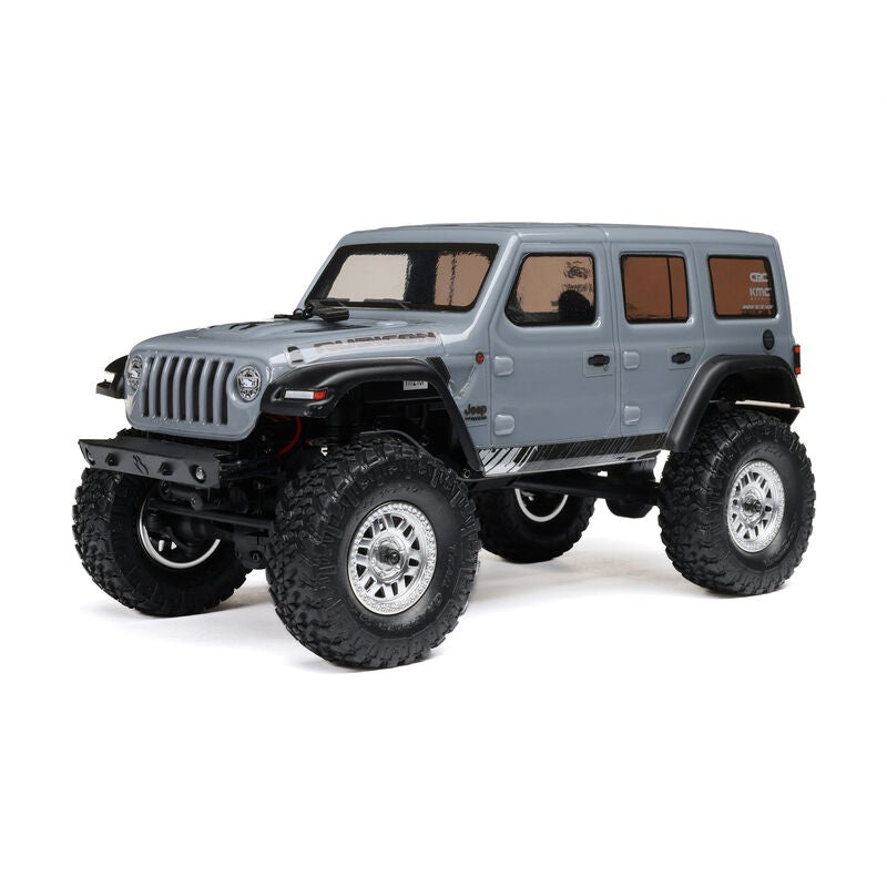 Axial AXI00002V3T3 1/24 SCX24 Jeep Wrangler JLU 4X4 Rock Crawler Brushed RTR Gray