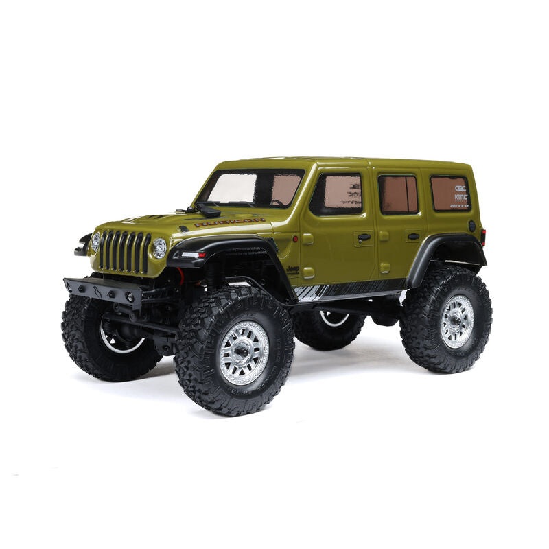 Axial AXI00002V3T4 1/24 SCX24 Jeep Wrangler JLU 4X4 Rock Crawler Brushed RTR Green