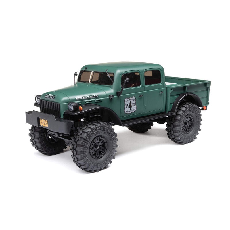 Axial AXI00007T2 1/24 SCX24 Dodge Power Wagon 4WD Rock Crawler Brushed RTR Green