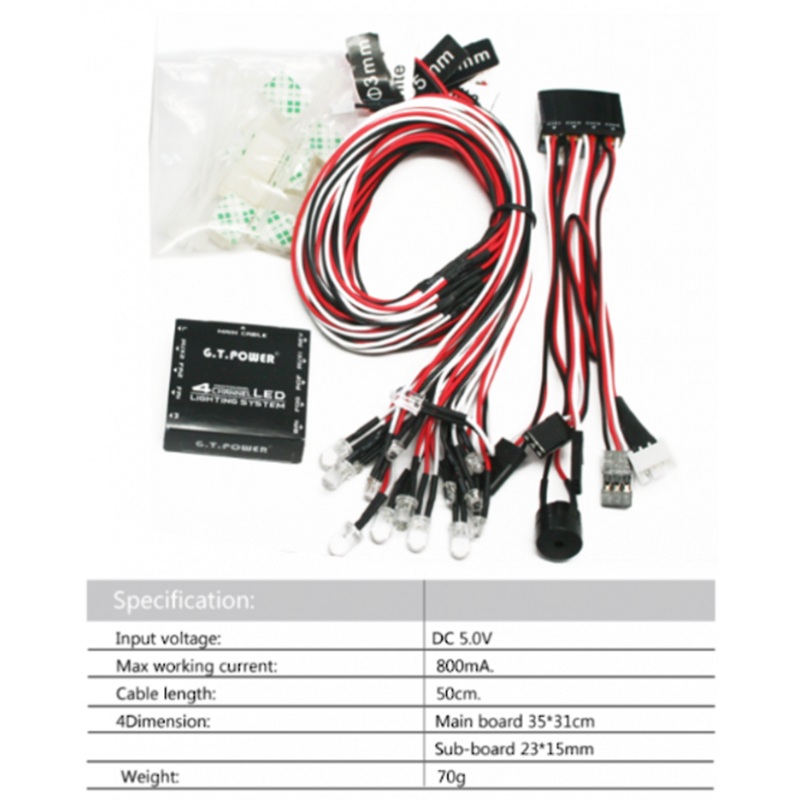 GT Power GT-LED LED Car Light kit. 7 modes suite Car and Truck 70grams