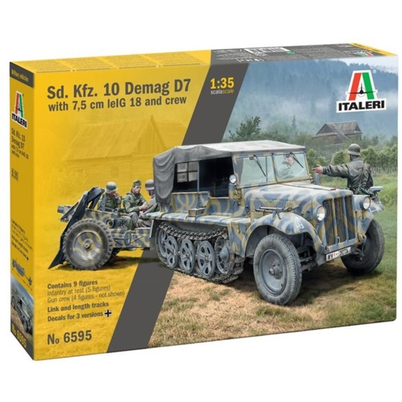 Italeri 6595 1/35 KFZ. 10 DEMAG D7 W/GUN