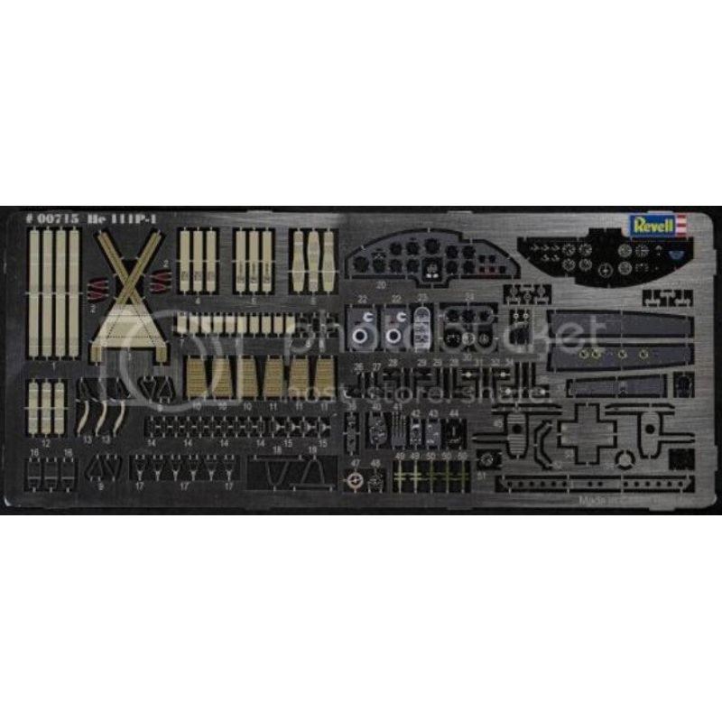 Revell 00715 ETCHED PARTS SET FOR #04696 HEINKEL