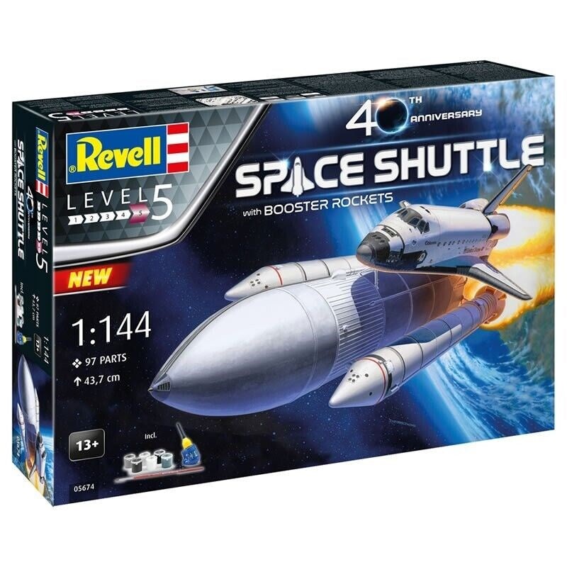 Revell 05674 GIFT 1/144 SPACE SHUTTLE W/BOOSTERS 40TH