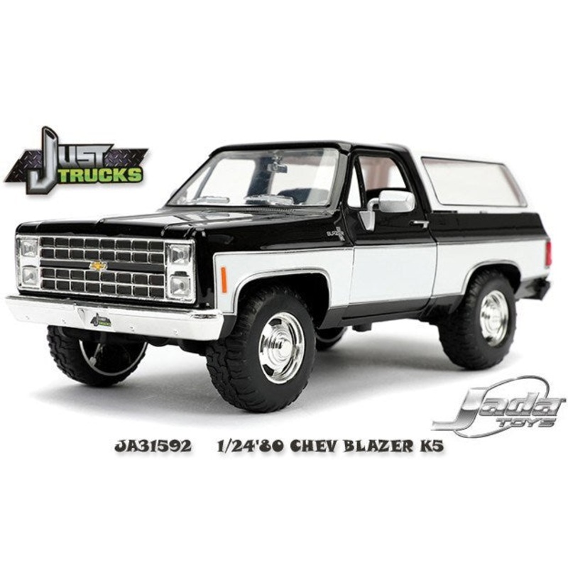 Jada JA31592 1/24 JT – ’80 CHEV BLAZER K5  BLACK/WHITE