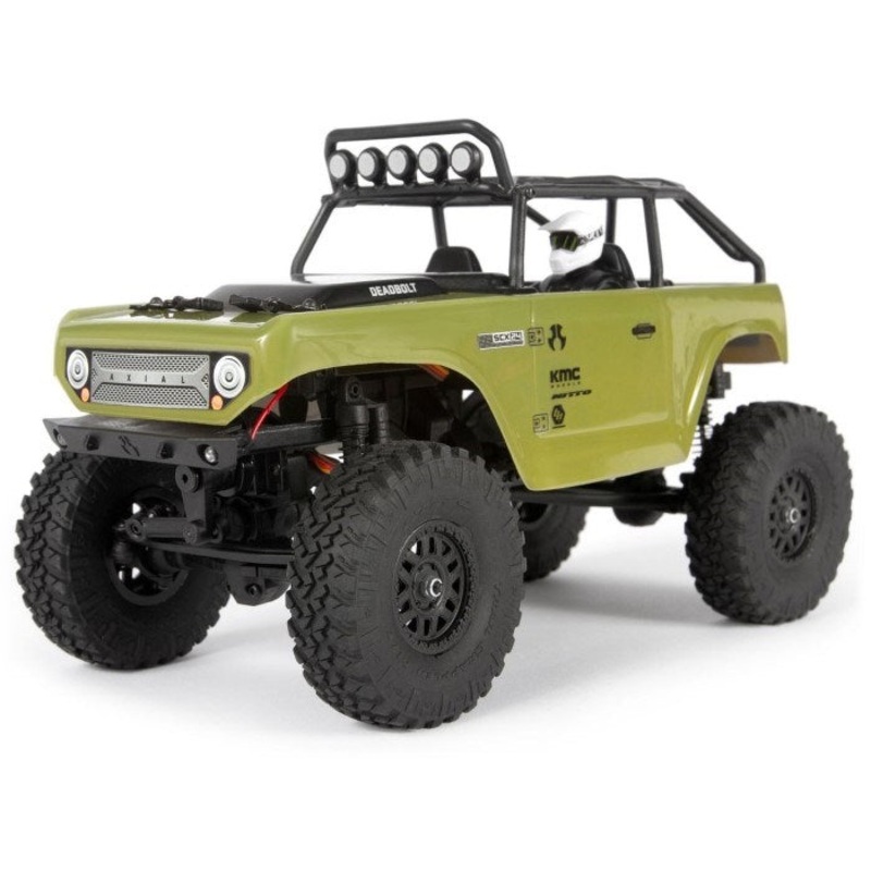 Axial AXI90081T2 1/24 SCX24 Deadbolt 4WD Rock Crawler Brushed RTR Green