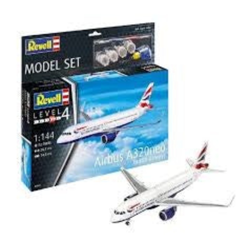 Revell 63840 1/144 AIRBUS A320neo BRITISH W/PAINT&GLUE