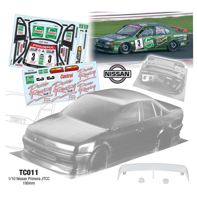Team C TC011-CAS 1/10 Nissan Primera JTCC 190mm Castrol