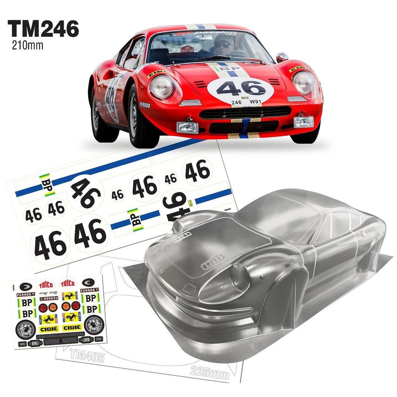 Team C TM246 1/10 Mini Ferrari Dino 246GT WB 258mm Width 160mm