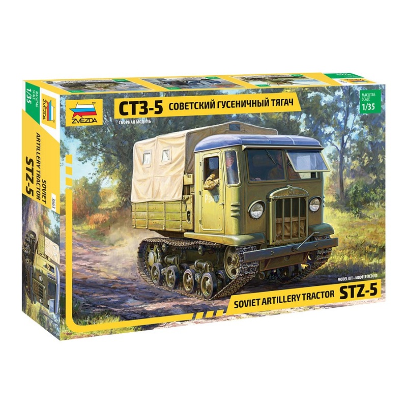 Zvezda 3663 1/35 STZ-5 SOVIET ARTILLERY TRACTOR