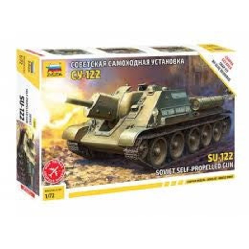 Zvezda 5043 1/72 EASY ASSY SU-122 SOVIET TANK DESTROYER