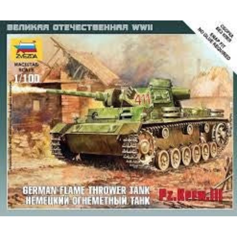 Zvezda 6162 1/100 PZ III FLAMETHROWER TANK