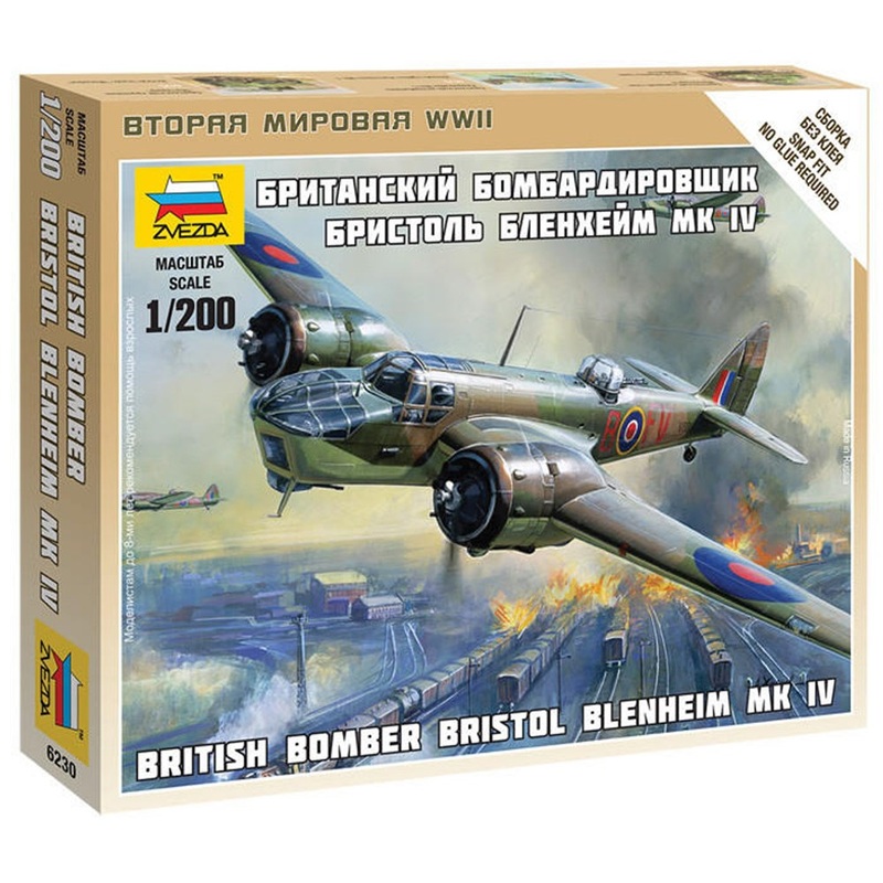 Zvezda 6230 1/200 BRITISH BOMBER BRISTOL BLENHEIM