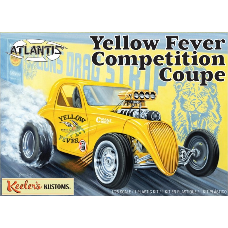 Atlantis Models 13101 1/25 Yellow Fever Dragster