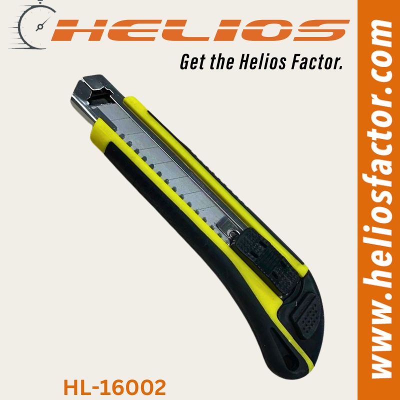 Helios – Rubber Grip 18mm Craft Pocket Snap BladeOff Knife