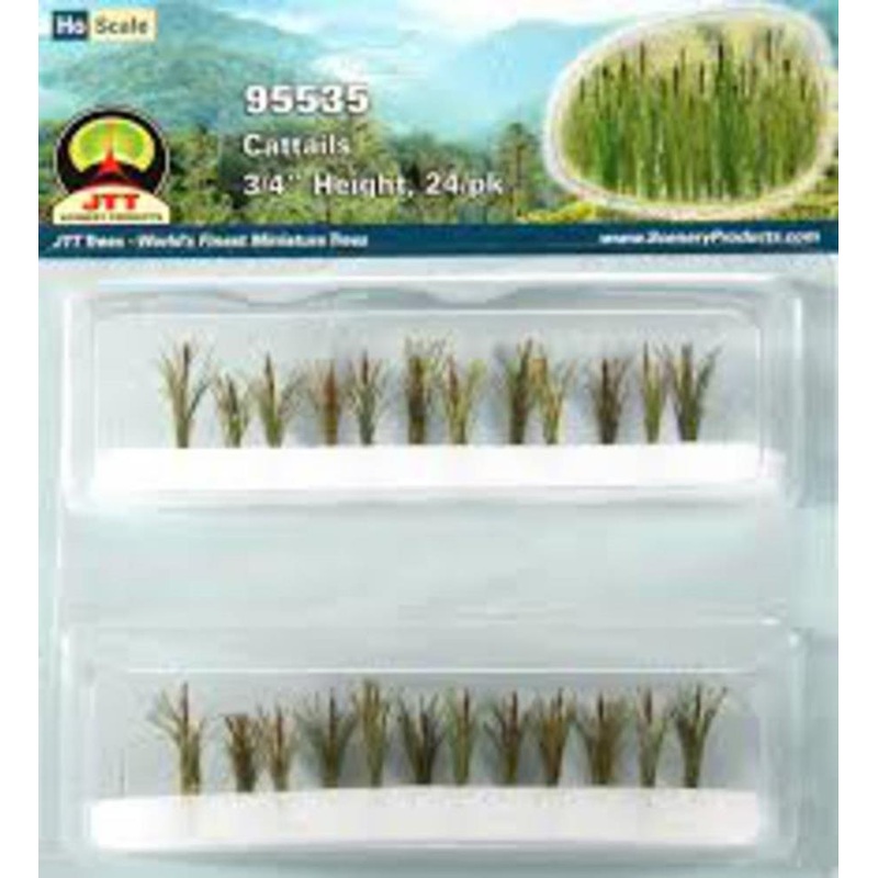 JTT Scenery 95535 3/4 Cattails (24)