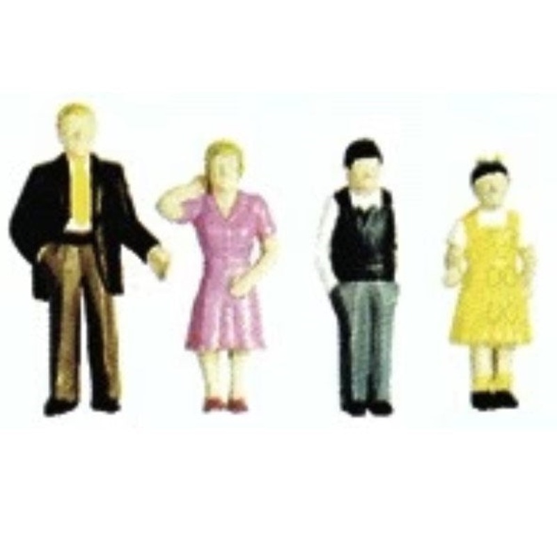 Plastruct 93357 HO/OO Painted Family Figures (9)