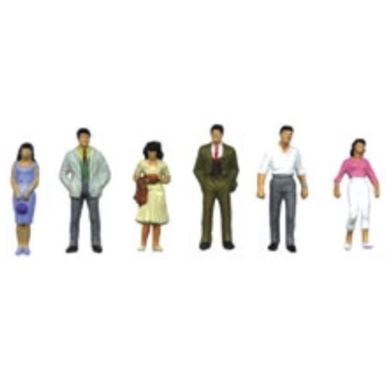 Plastruct 93390 HO/OO Painted City Figures(6)