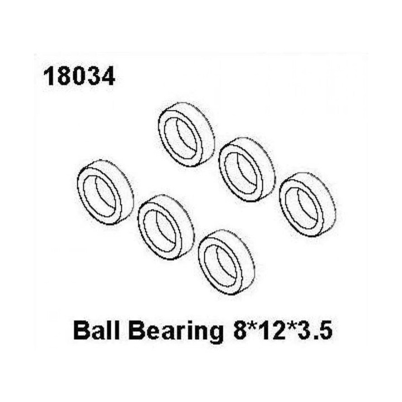 RC Pro 18034 Ball Bearing 8*12*3.5 RCPRO 1/18 MT