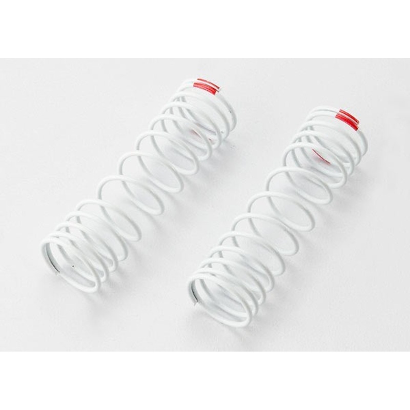 Traxxas 5860 – Springs front (white) (progressive rate) (2) (fits #5862 aluminum Big Bore shocks)