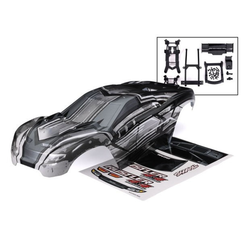 Traxxas 6740L BODY RUSTLER 4X4 PROGRAPHIX/DECALS