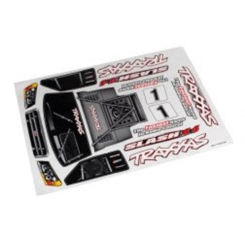 Traxxas 6813R DECAL SLASH 4X4
