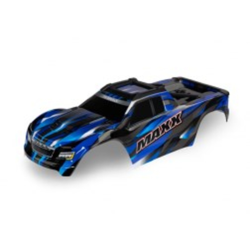 Traxxas 8918A Body Maxx blue (painted decals applied)