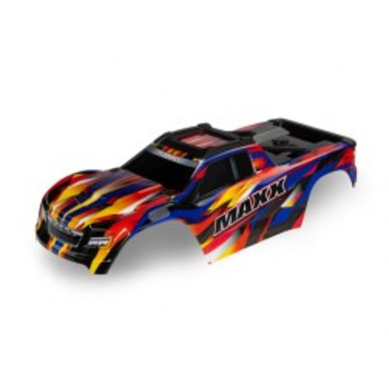 Traxxas 8918P Body Maxx yellow (painted decals applied)