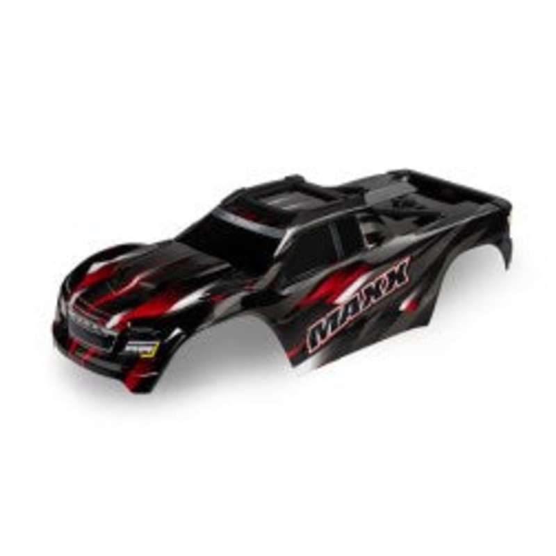 Traxxas 8918R Body Maxx red (painted decals applied)