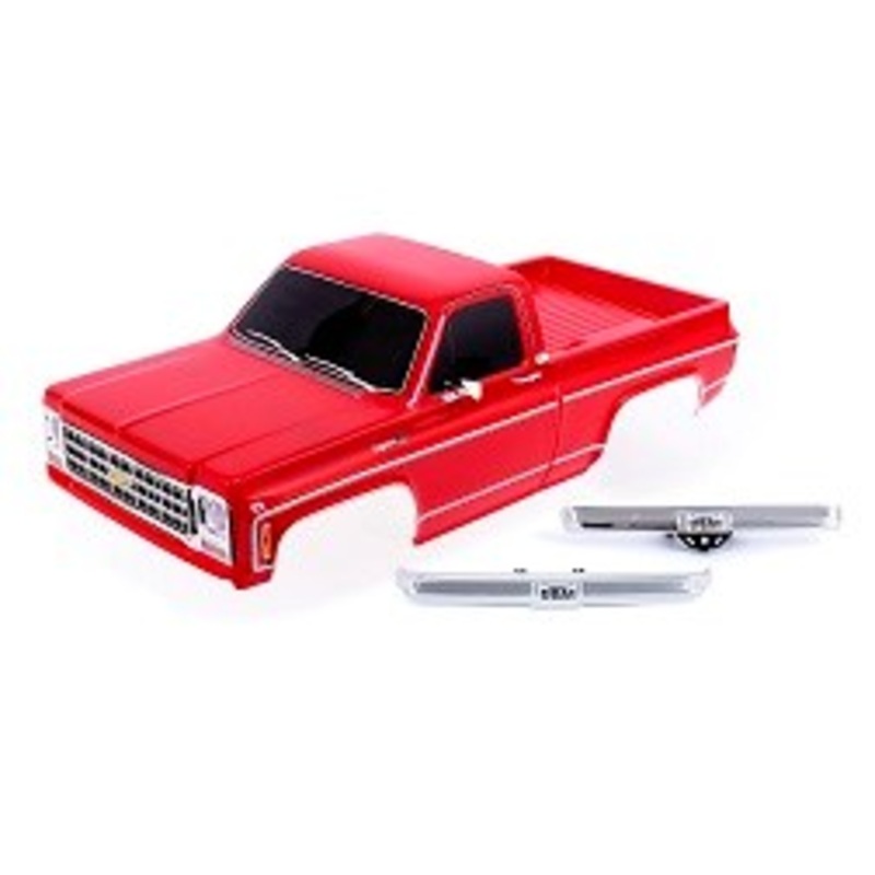Traxxas 9212R Body Chevrolet K10 Truck (1979) complete red