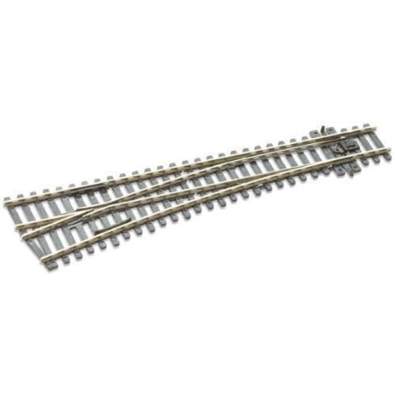 Peco SL-E96 OO Turnout, Medium Radius, Left Hand Electrofrog Code 100