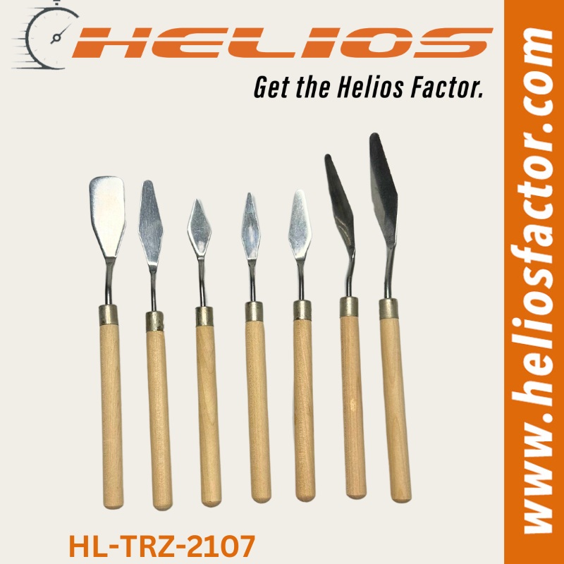 Helios – Oil Painting Knives – Spatula – Stainless Steel – Wooden Handle