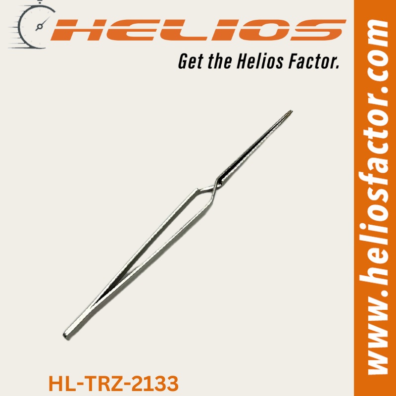 Helios – Reverse Action Angled Tweezers Pointed Head – Stainless Steel