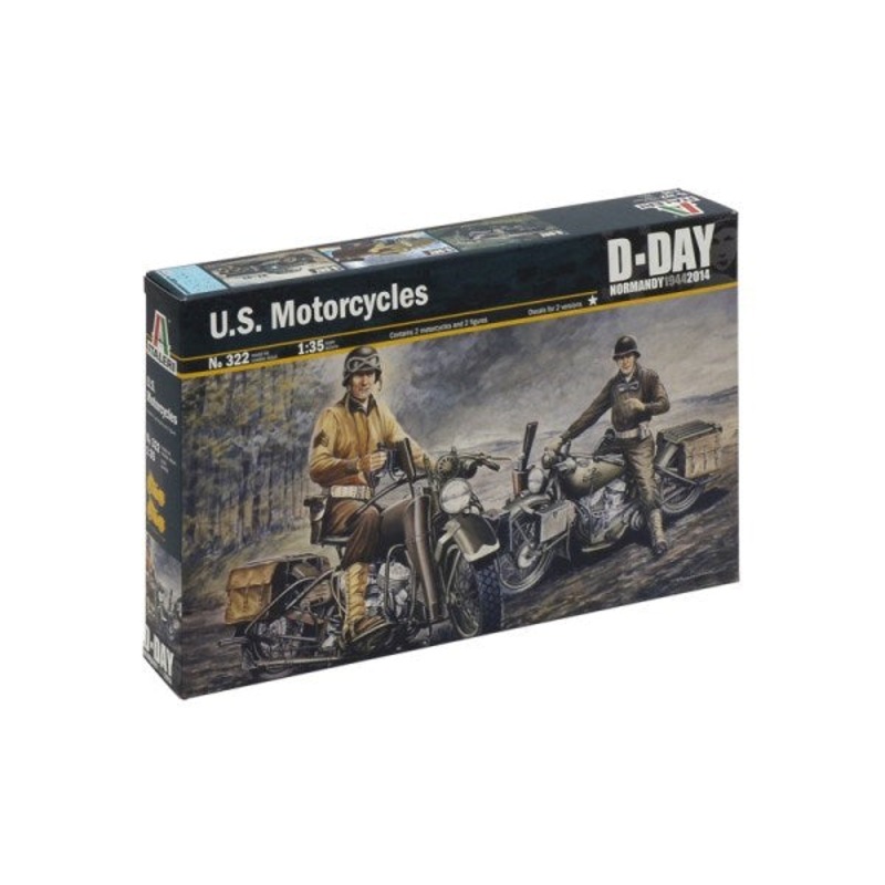 Italeri 0322 1/35 US Motorcycles – D-Day Series Normandy 1914/2014