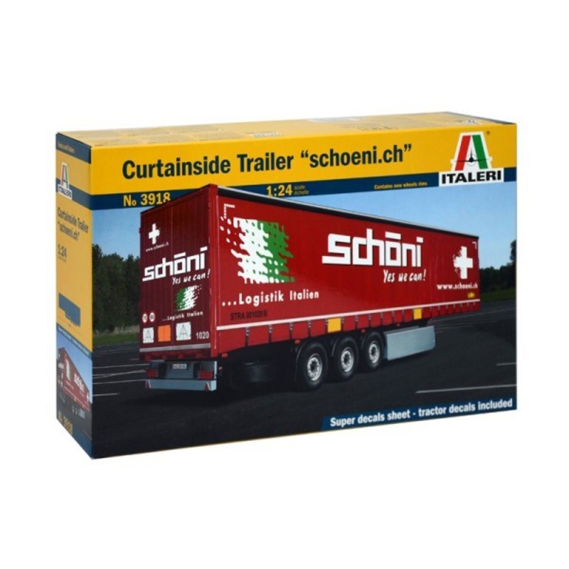Italeri 3918 1/24 CURTAINSIDE TRAILER WITH LOGO