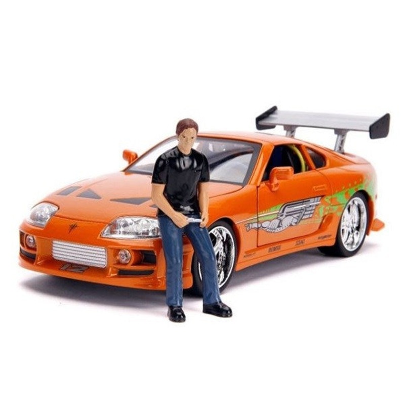 Jada 31139 1/18 1995 Toyota Supra Mk.4 w/Brian Figurine and Working Lights – Fast and Furious