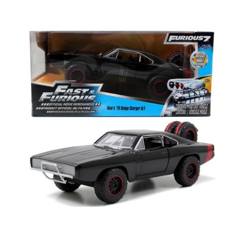 Jada 97038 1/24 Dom’s 1970 Dodge Charger R/T Off-Road (Black) – Fast and Furious