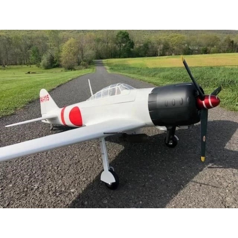 Seagull Models 334WGear Giant Zero A6M Gas ARF 50-60cc 86in WHITE-   Electric retracts