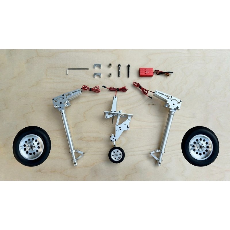Seagull Models ER-150.361 Optional box of ER-150 100Retract Rotating 90 and Electric retract tail gear 50mm Wheel for Giant Scale F4U